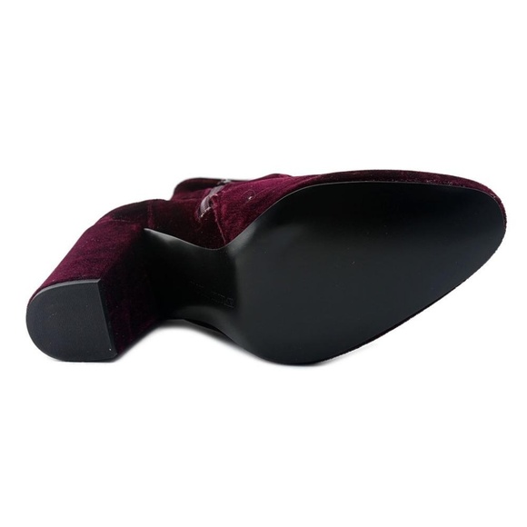 Ivanka Trump Lynna Purple Fabric Mid Calf Boots - Picture 4 of 4